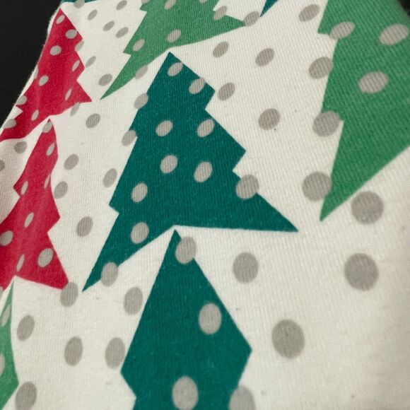 ~~ CREWCUTS Kids Sz 10 Christmas Tree PJs J.Crew Pajamas Set Sleepwear Green/Red - Picture 7 of 11